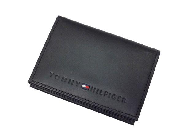 トミー ヒルフィガー TOMMY HILFIGER 名刺入れ/カードケース 0096-4860-01 (31TL20X014-001) ブラック