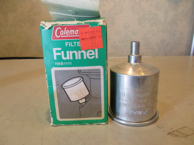 カナダ製ビンテージ Coleman Filter Funnel 箱・説明書付② アウトドア
