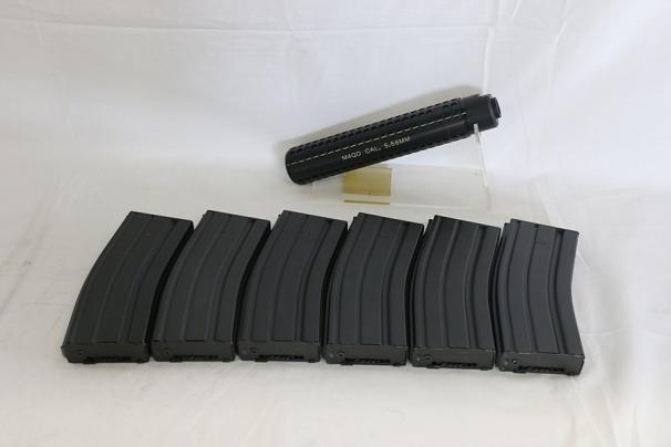 東京)東京マルイ M16/M4系 マガジン6本+サイレンサーセット