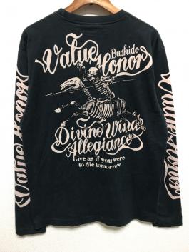 [即決古着]爆裂爛漫娘/爆爛/Ted Company/テッドカンパニー/長袖Tシャツ/ロンT/スカル/ドクロ/ガイコツ/ブラック/黒/42