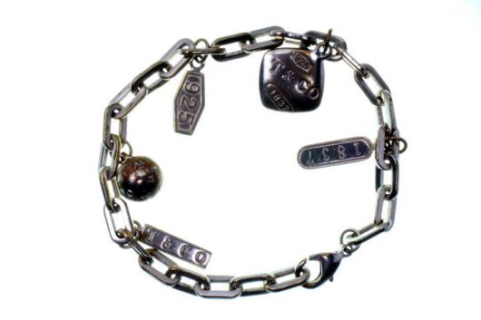 ティファニー シルバーブレスレット 1837チャームブレスレット ティファニー 1837 5チャームブレスレット 925シルバー w-31948