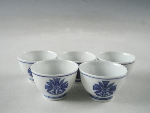 ◇栄◇大丸北峰 造 色絵 葉紋 煎茶碗 5客 無傷完品 22e95 【公式通販】