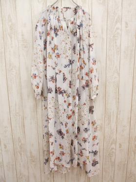 8-0310S▲ROKU 6/BEAUTY&YOUTH/シルクパッチワークワンピース/ロク/ユナイテッドアローズ/B120578/L60798