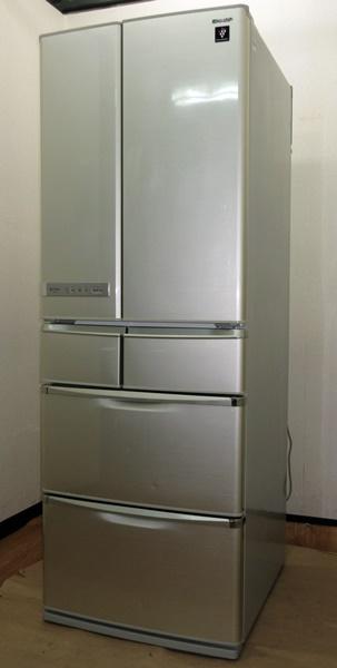 SHARP□プラズマクラスター□自動製氷□6ドア冷蔵庫□465L□SJ-XF45S-N 