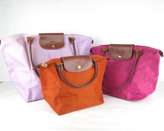 数量限定，新品 正規品 LONGCHAMP ロンシャン ハンドバッグ ルプリアージュ 3点セット サイズ違い パープル ピンク オレンジ エコバッグ(ロンシャン)｜売買されたオークション情報、yahooの商品情報をアーカイ ロンシャン
