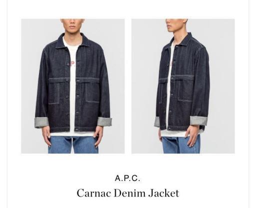 新品タグ付】a.p.c アーペーセー apc デニムカバーオール DENIM