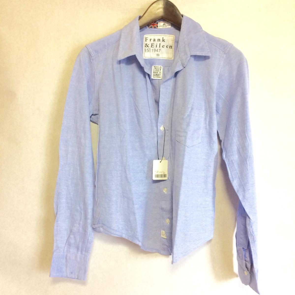 新品】フランクアンドアイリーン(Frank&Eileen) 長袖シャツ XS 水色 
