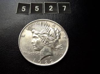 極美 1922年 ピースダラー 1ドル銀貨 （5527） コインで製作した