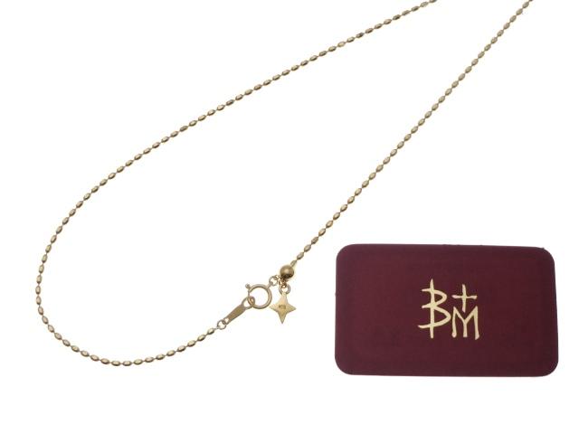 【1円~】未使用 Bloody Mary ブラッディマリー ネックレス K18 カット＆フットボール チェーン 50cm ゴールド 18金 ブラッディーマリー