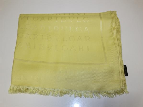 ブルガリ ストール BVLGARI ロゴマニア ウール ショール シルク