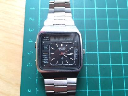 ヴィンテージ SEIKO/セイコー デジアナ H357-5060 純正ベルト ブラック