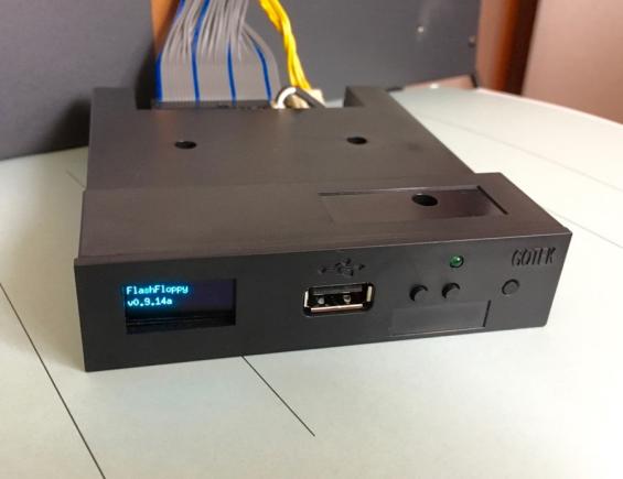 Gotek FDD エミュレータ SFR1M44-U100K OLED改造 ファイル名表示 HxC