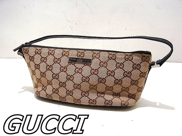 83A022M■美品■ グッチ GUCCI GGジャッキー ブラウン ショルダーバッグ アクセサリーバッグ