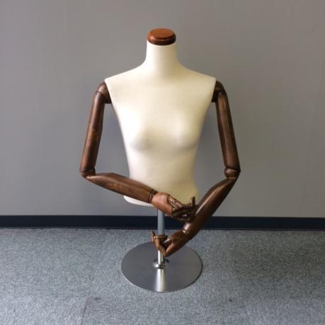 美品トルソー レディス用トルソー・腕可動式・美品・送料無料 女性