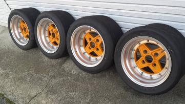 美品！エンケイ・アパッチ　８J・９J サニー装着、旧車・TSレース，街道レーサー ，ENKEI・APACHE　委託品