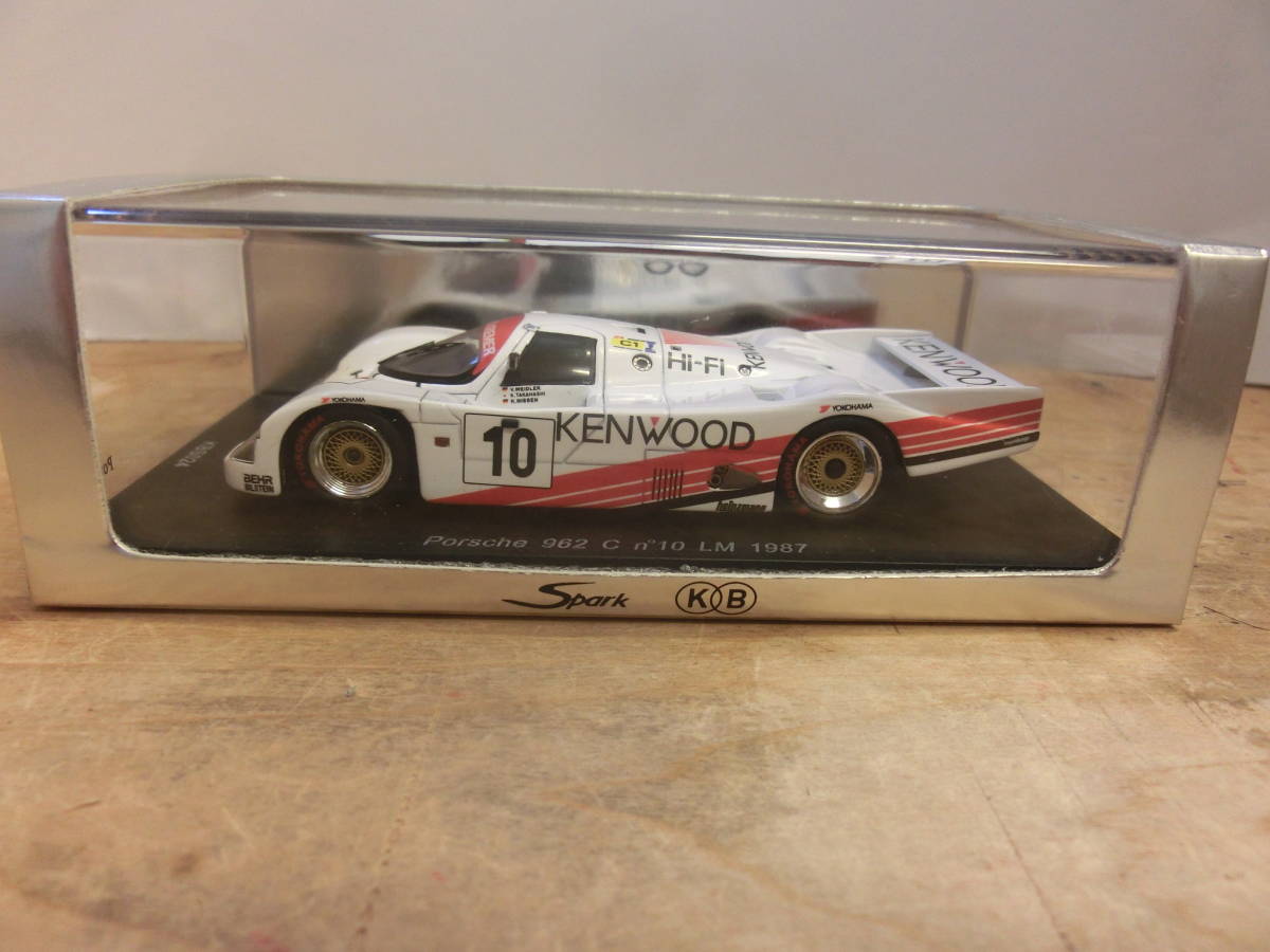 SPARK KB KENWOOD PORSCHE 962 C No10 LM 1987 1/43 KBS024 ポルシェ