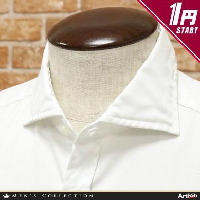  1円 gianmarco 伊 40cm 長袖ドレスシャツ イタリア製 カッタウェイ 白無地 ホワイト ジャンマルコ e264 ns40(Lサイズ)｜売買されたオークション情報、yahooの商品情報をアーカイブ公開 - オークファ ドレスシャツ、ワイシャツ