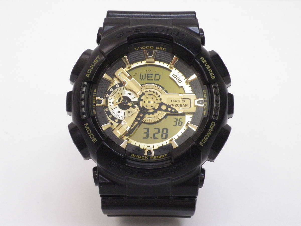 03E25 CASIO カシオ G-SHOCK ジーショック GA-110BR ブラック ゴールド GA110(G-SHOCK)｜売買された ...