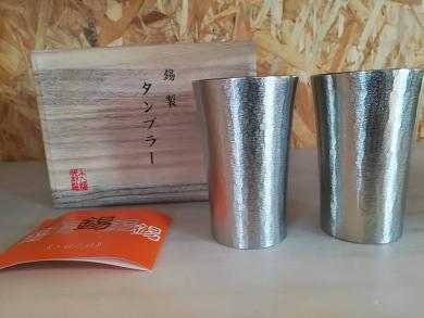 タンブラー 錫製 - 錫器 2客の通販 木箱入り メルカリ 2個セット ペア