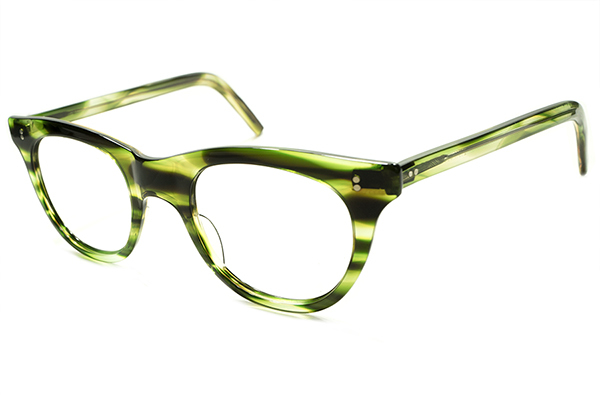 お買い得，人気SALE 超レアカラー&超現代的GOODサイズ 1950s英国製彫金テンプル芯仕様GREEN TORTOISEウェリントンPANTO46/24眼鏡A4760 ビンテージ アンティーク(フルリム)｜売買されたオークション情報、yahooの商品情 フルリム