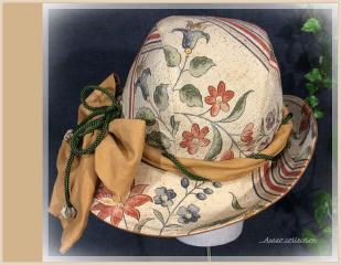 HOT，限定SALE 朝蔵 手作り ＜ 春恋 クロッシェハット＞ 江戸更紗正絹紬 リボン＆コード付き きものリメイク ハンドメイド オリジナル(その他)｜売買されたオークション情報、yahooの商品情報をアーカイブ その他