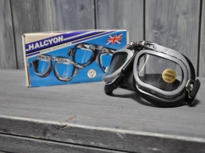 【ビンテージ ヘルメットに！Deadstock HALCYON GOGGLES/ハルシオン ビンテージ ゴーグルマーク10】