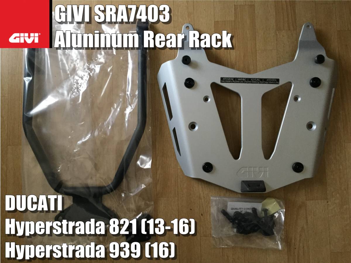 Ducati Hyperstrada Givi SRA7403 - PL7403 on 0 1 Monokey Rack
