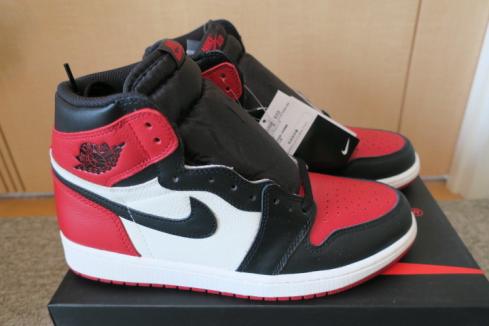 【新作登場，本物保証】 国内正規品 NIKE AIR JORDAN 1 RETRO HIGH OG BRED TOE 27cm 黒タグ付き ナイキ エア ジョーダン US9 つま黒 赤 SNKRS 限定 3 nrg T(27.0cm)｜売買されたオークション情報、yahooの商品情報をアーカイブ公開 - オー 27.0cm