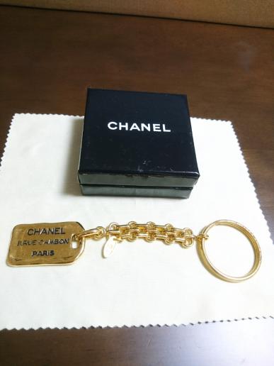 ☆ヴィンテージ シャネル☆CHANEL カンボン キーリング キーホルダー