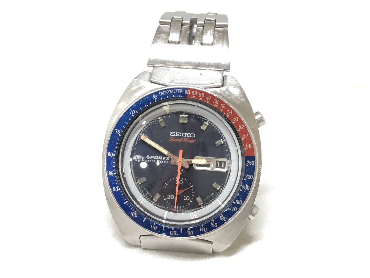 セイコー SEIKO スピードタイマー 5スポーツ ペプシベゼル 6139-6000 