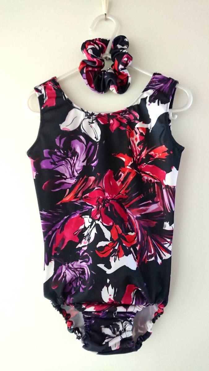 新体操 器械体操 手作りレオタード 1cmパープル ピンク花柄 新体操 売買されたオークション情報 Yahooの商品情報をアーカイブ公開 オークファン Aucfan Com