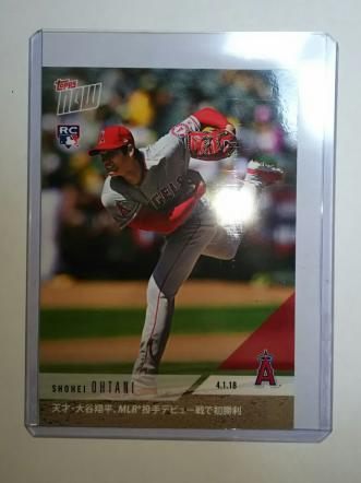 0 Topps Now 即決有 2018 TOPPS NOW 大谷翔平 MLB初勝利 メジャー初勝利