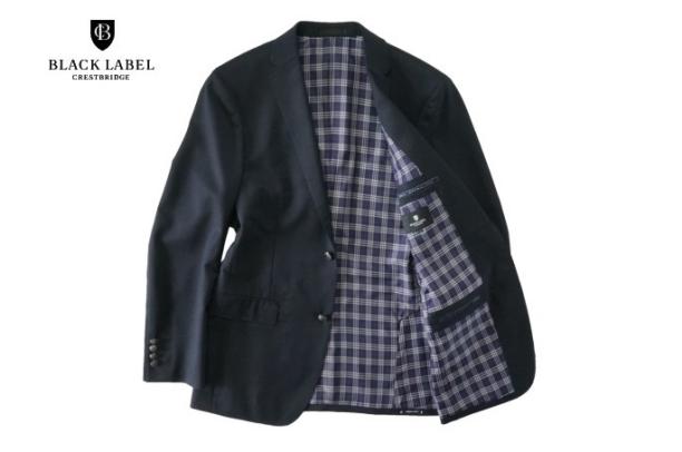 【ラスト1点 定価4.7万】 紺ブレザー 裏地チェック ブラックレーベル クレストブリッジ BLACK LABEL CRESTBRIDGE メタルボタン ジャケット
