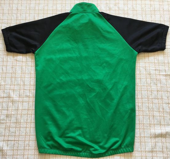 ★le coq sportif★グリーン×黒×白★ハーフジップ★L★_4