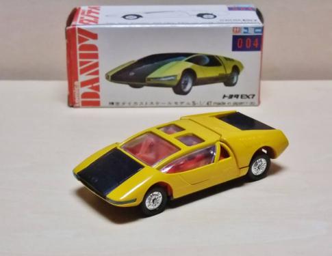 トミカ ダンディ 004 トヨタ EX7 1/47 日本製 絶版 ミニカー 自動車