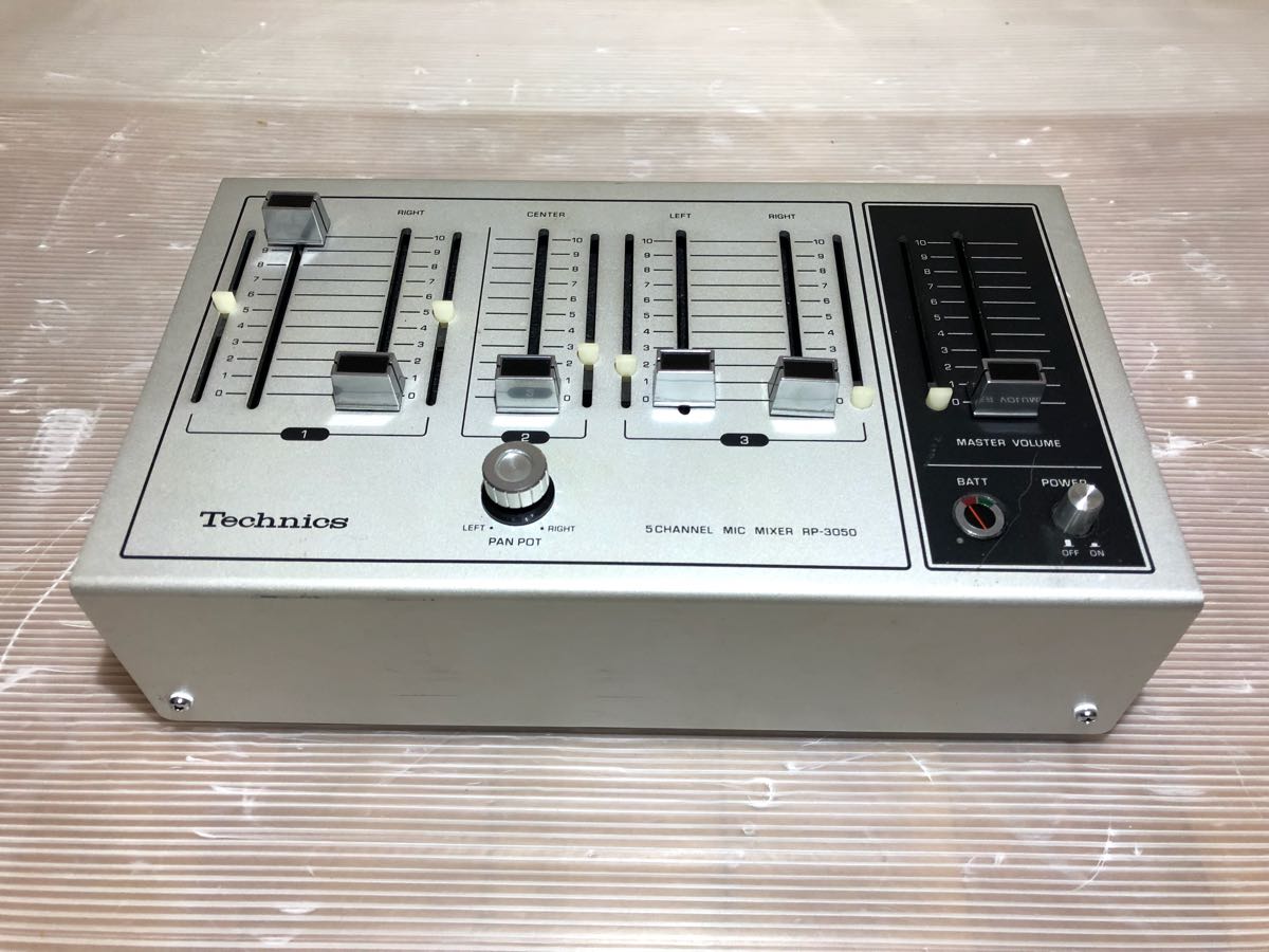 美品technics 5チャンネルマイクミキサーRP-3050(ミキサー)｜売買され