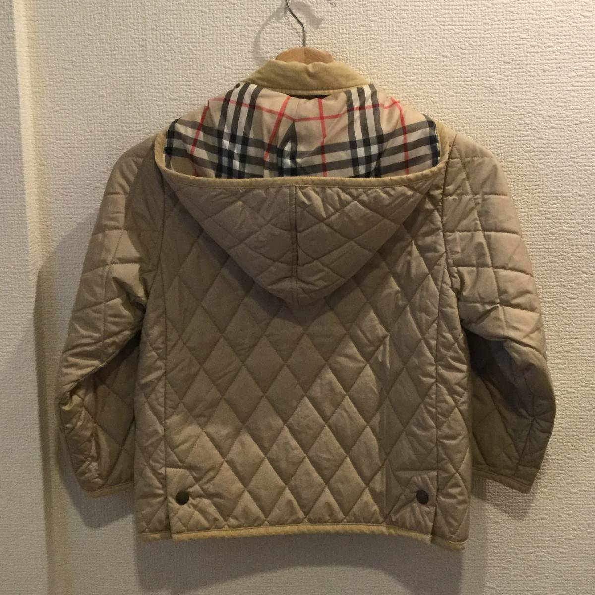 バーバリー ノバチェック BURBERRY コート フード収納 中綿 ブルゾン 