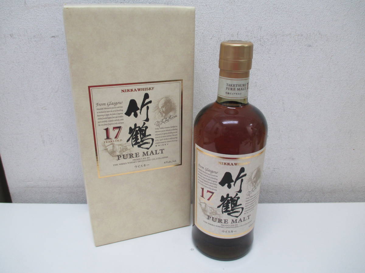 竹鶴 ピュアモルト ニッカ NIKKA 17年 700ml ウイスキー 竹鶴17年 | 古