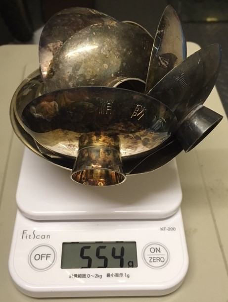 銀盃 まがり及び破損アリ ジャンク品 554ｇ - | 720ml 三輝 遺品整理・骨董品・美術品の買取販売なら大阪の三輝 伊勢の
