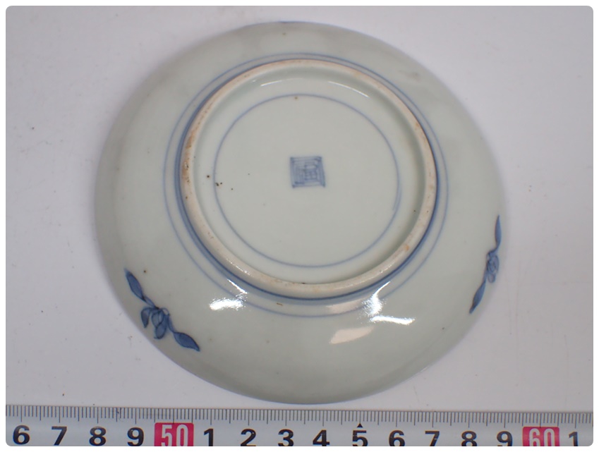 染付 丸紋 丸文 筒盃 No.2 蕎麦猪口 古美術 古道具 アンティーク 染付