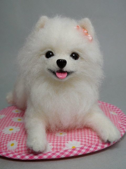 羊毛フェルトポメラニアンを制作中です ☆ポメラニアン