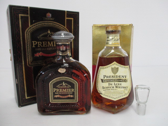 1804ASY003 古酒ジョニーウォーカー プルミエ/プレジデント スペシャル