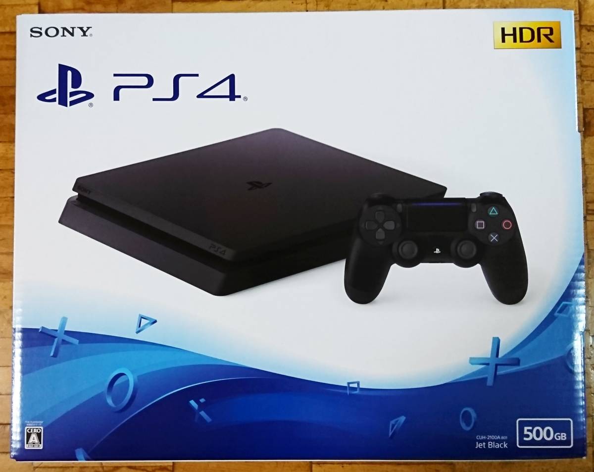 爆安！☆SONY (ソニー) PS4 プレイステーション4 500GB Jet Black CUH-2100AB01 ①☆新品未開封/未使用品！☆PlayStation 4