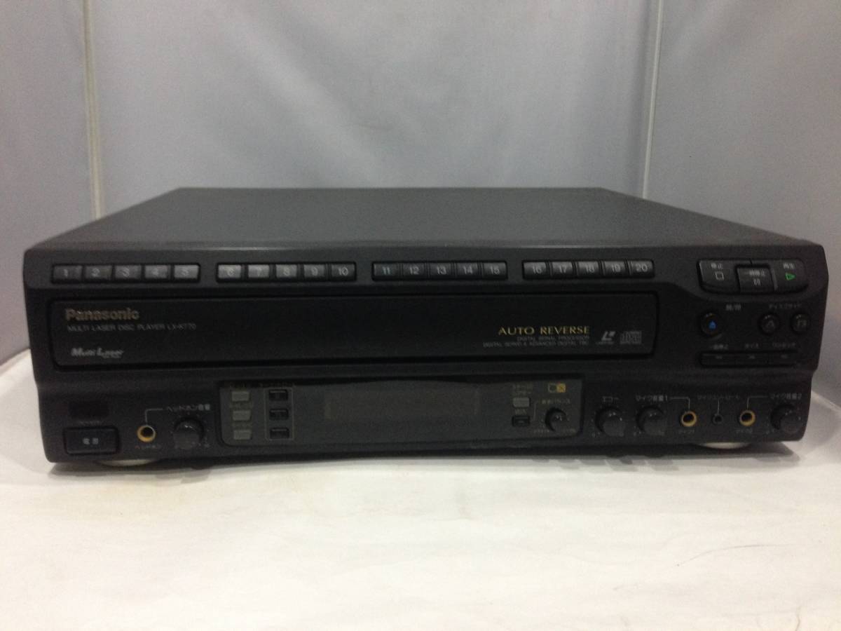 Panasonic Laserdisc Player LXK770 パナソニック LDプレーヤー LD み レーザーディスクプレーヤー(LD