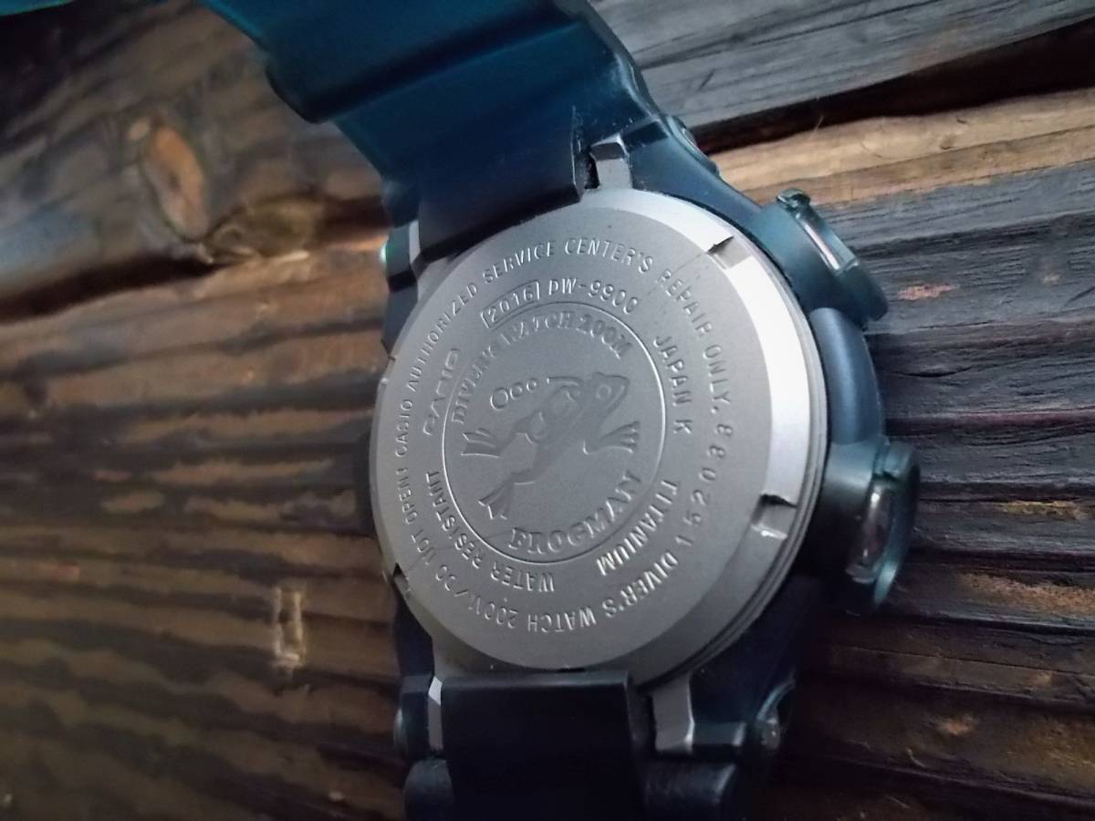 カシオ CASIO G-SHOCK フロッグマン FROGMAN DW-9900 200m防水 チタン 