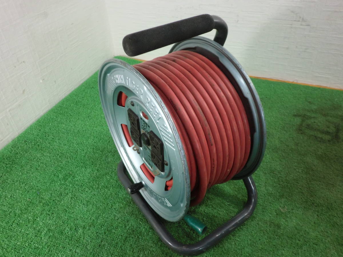 HATAYA】工具 ハタヤ シンタイガーリール ST-30K 3芯 アース付 100V