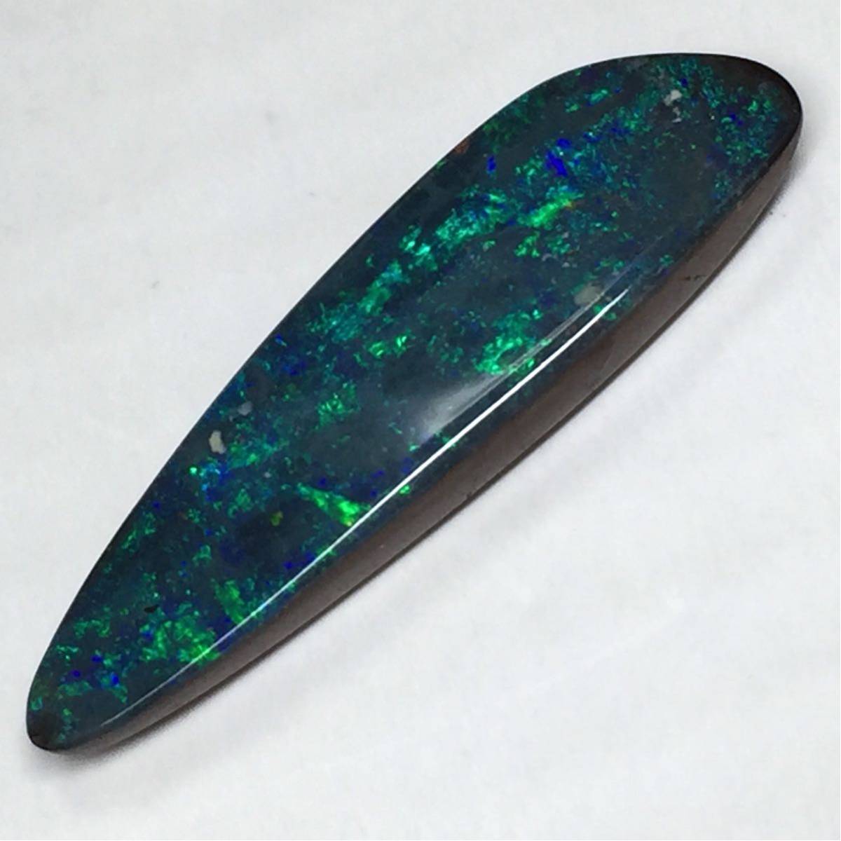 ○天然ボルダーオパール 9.080ct○29.4×8.3mm ソーティング付 ○天然ボルダーオパール 9.080ct○29.4×8.3mm ソーティング付
