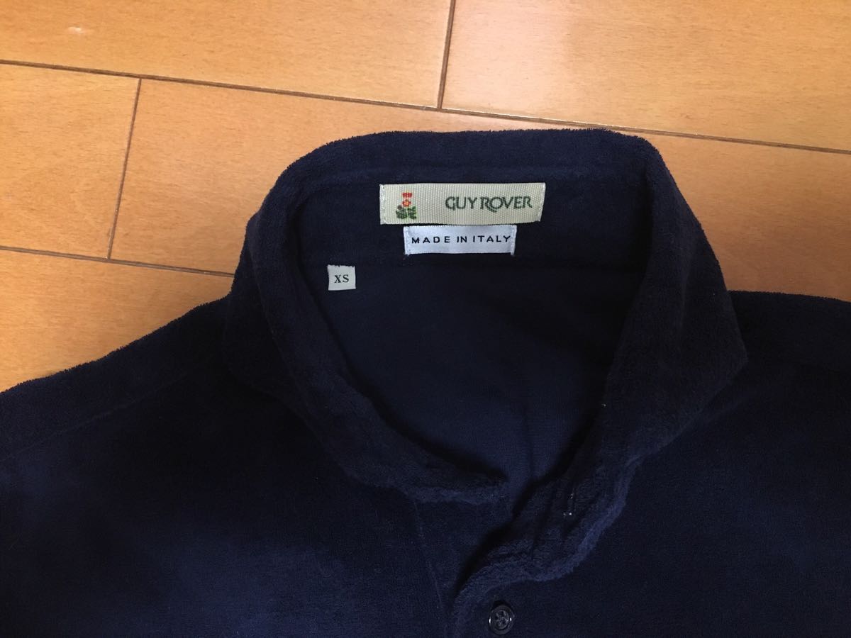 美品 送料込み ギローバー パイルポロシャツ ネイビーXS guy roverビームスシップス