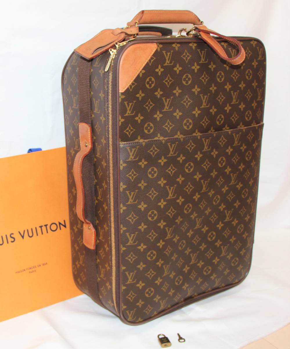 美品 ヴィトン モノグラム ぺガス 55 キャリー バッグ スーツケース  