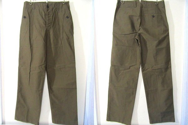 f3084n 美品★マーガレットハウエルMargaret Howell MENミリタリー調コットンワイドパンツ38MHL ★紹介★